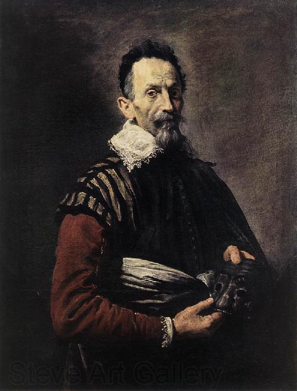 FETI, Domenico Portrait of an Actor dfg Norge oil painting art